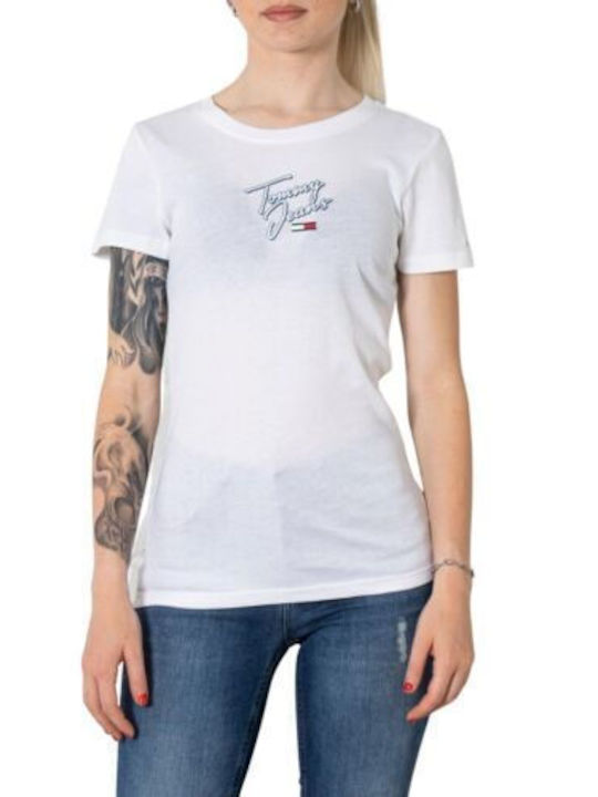 Tommy Hilfiger Damen T-shirt Weiß