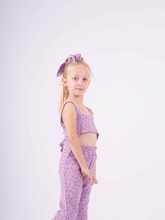 Εβίτα Kids Jumpsuit Purple
