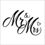 Wedding napkin "Mr & Mrs" 33x33cm- 13316145t