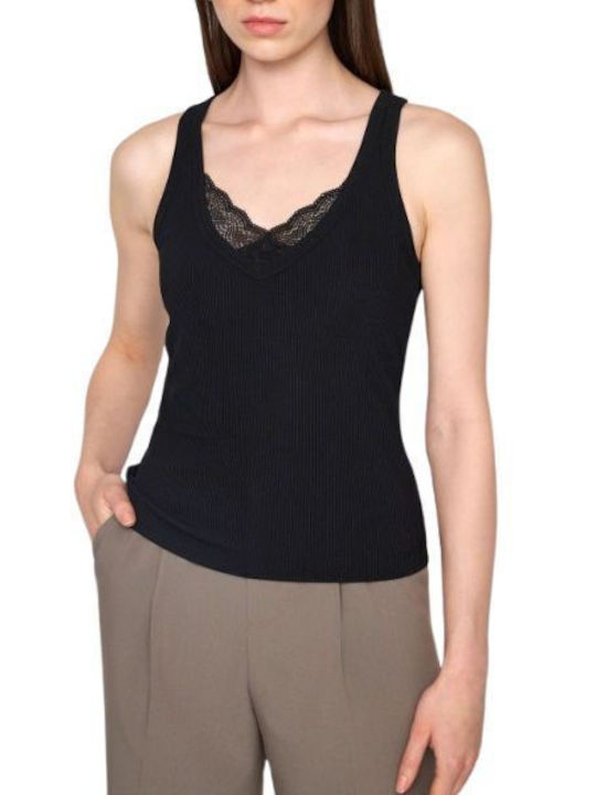Ale - The Non Usual Casual Women's Summer Blouse Sleeveless Black