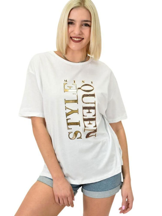 Potre Damen T-Shirt Weiß