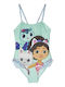 Cerda Gabby´s Dollhouse Mermaid Kids One-Piece Turquoise Swimwear