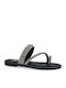 Women's Flat Sandals in Black Color