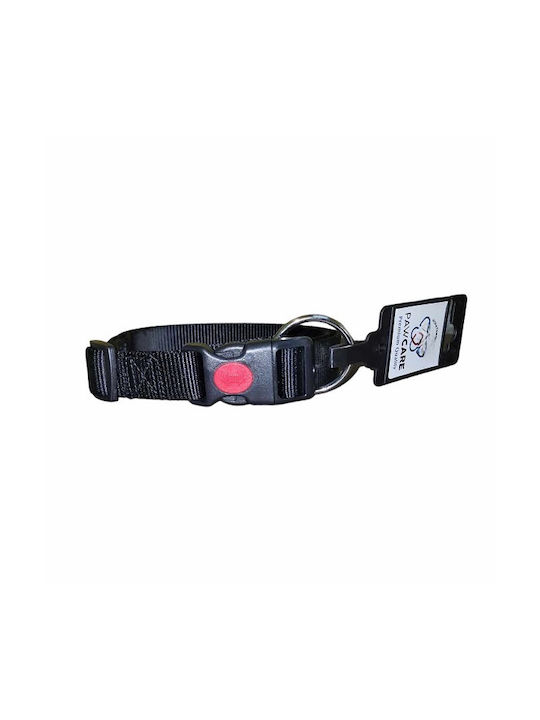 Paw Care Collar Nylon With Safety Buckle Κολαρο Σκυλου Large 25μμ 45-70cm Μαυρο