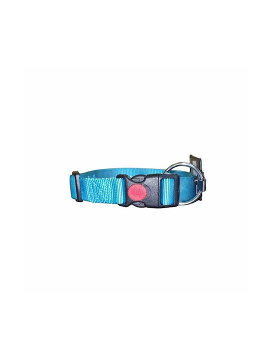 Paw Care Collar Nylon With Safety Buckle Dog Collar Large 25mm 45-70cm Blue