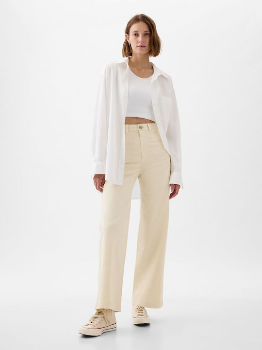 Damen Stoffhose Weiß