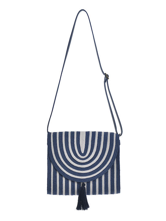 Straw Women's Bag Shoulder Blue