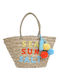 Ble Resort Collection Straw Beach Bag Turquoise