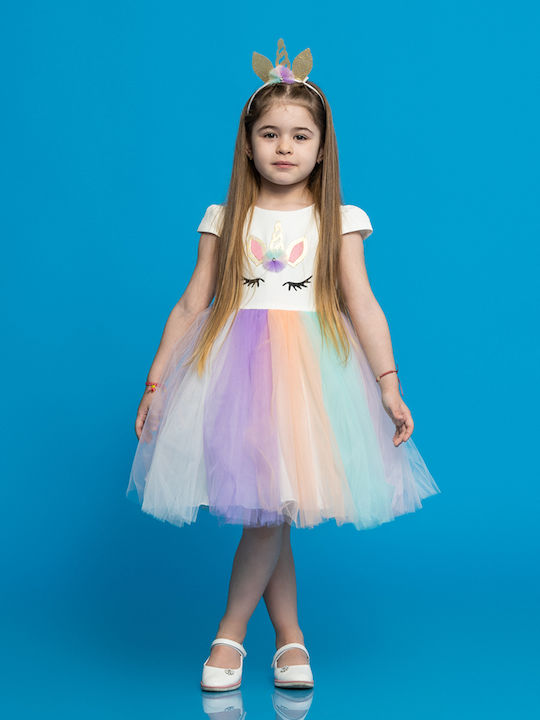 Eray Kids Kinderkleid Tüll Mehrfarbig