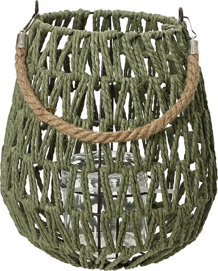 Kaemingk Φαναράκι Ξύλινο Πράσινο 24x29x27εκ.