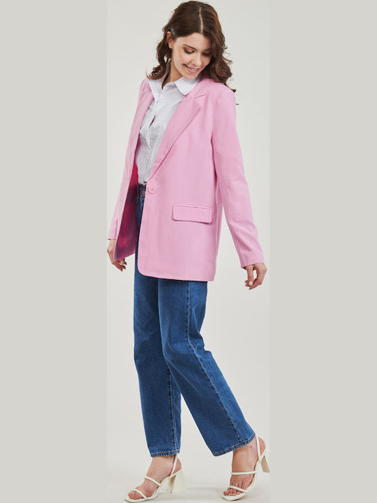 Vero Moda Carmen Γυναικείο Σακάκι Ροζ