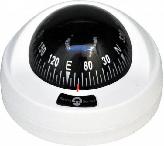 Compass Table Compass Riviera Genova Aries 2" 1/2 Bar Total White - Black Card - Illuminated