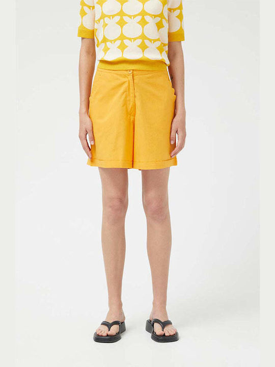 Compania Fantastica Women's High-waisted Shorts Yellow