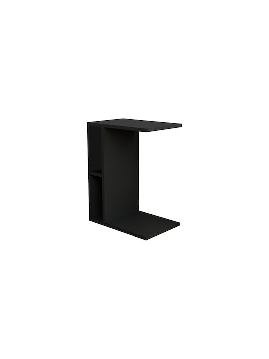 Rectangular Side Table Boner Charcoal L45xW29.5xH61cm