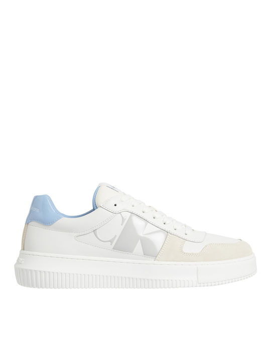 Calvin Klein Cupsole Lth Bărbați Chunky Sneakers Alb