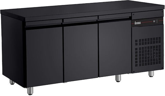 Inomak Frigider Inoxidabil de Banc 350lt cu 3 Uși și Unitate de Răcire L179.2xl60xH87.3cm