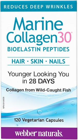 Webber Naturals Marine Collagen30 120 вегетариански капсули