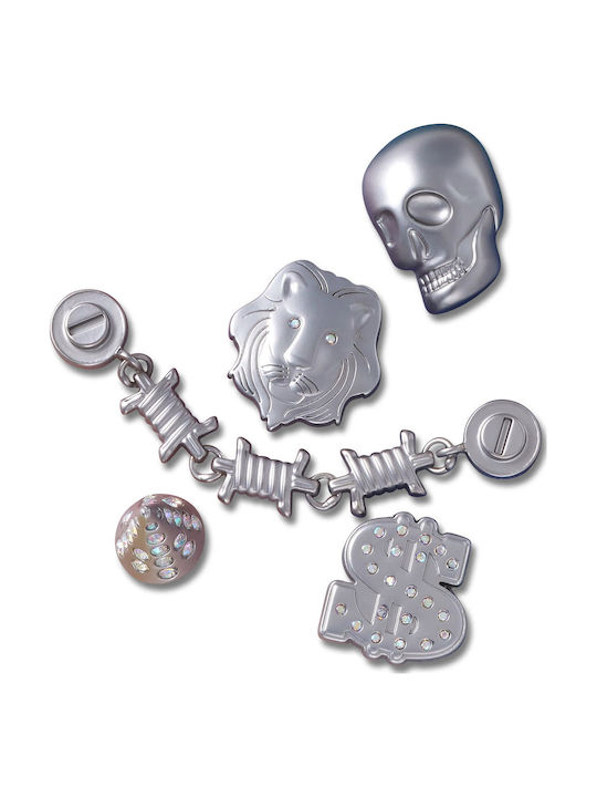 Crocs Jibbitz Charms Bling Bling White 5 Pieces