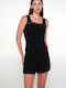 Women's T-Shirt with Spaghetti Strap Black