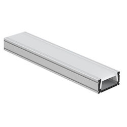 Spot Light External LED Strip Aluminum Profile with Opal Cover 200cm