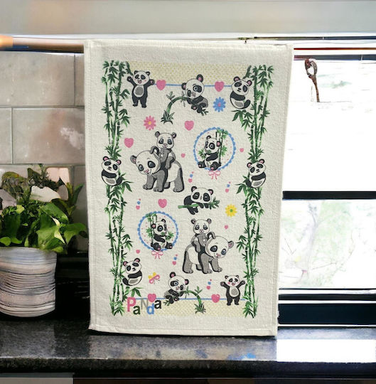 Linea Home Ποτηρόπανο από 100% Βαμβάκι σε Πράσινο Χρώμα 30x50cm