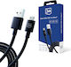 3MK Regular USB 2.0 to micro USB Cable Μαύρο 1.2m