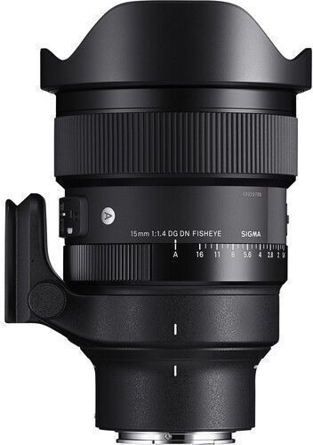 Sigma Full Frame Camera Lens 15mm f/1.4 DG DN Art Fisheye for Sony E Mount Black
