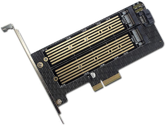 Κάρτα PCIe σε θύρα M.2 / SATA Dual