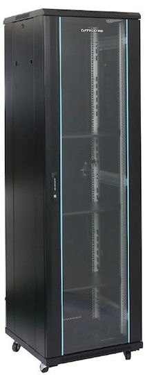 DateUp Cu picioare Cabină Rack 27U 60x60x138.8cm Negru 04.022.0327