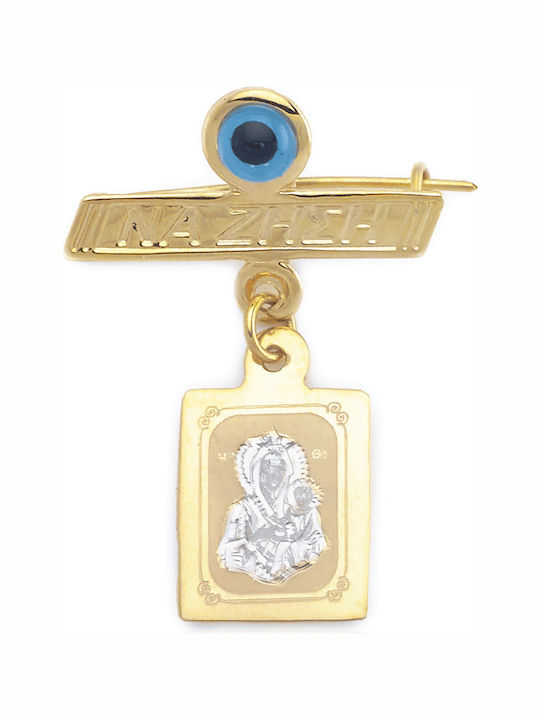 Kinder Sicherheitsnadel aus Gold 9K