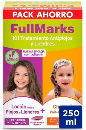 Fullmarks Lotion & Shampoo Anti-Lice Kit Lice Treatment Lotion & Shampoo for Children 250ml 1pcs