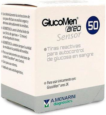 Menarini Glucomen Areo Sensor Blutzuckerteststreifen 50Stück