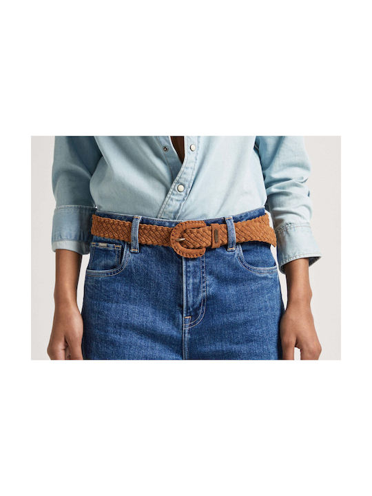 Pepe Jeans Leather Women's Belt Brown