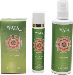 Σετ 3 Προϊόντων Για Ξηρό Και Αφυδατωμένο Δέρμα "vata Radiance" 280ml, Lakshmi, Κρέμα, Γάλα Καθαρισμού Και Ορός
