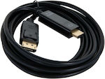 Iggual Cable DisplayPort male - HDMI male 2m Μαύρο (IGG319055)