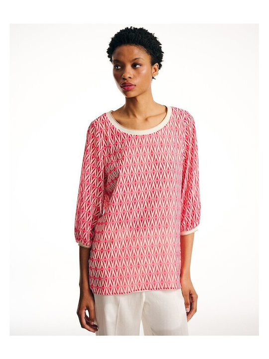 Women's Summer Blouse with 3/4 Sleeve Watermelon