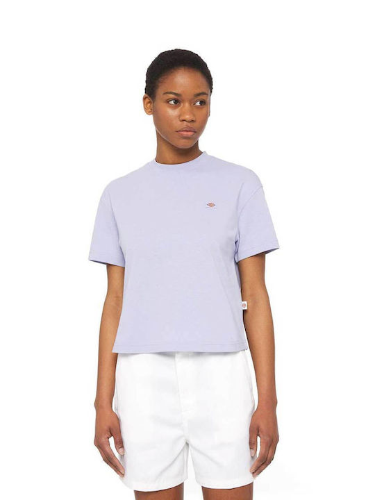 Dickies Oakport Women's Summer Blouse Short Sleeve Blue