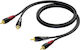 Procab Procab RCA-Kabel 2x RCA-Stecker - 2x RCA-Stecker 0,5m CLA800/0,5