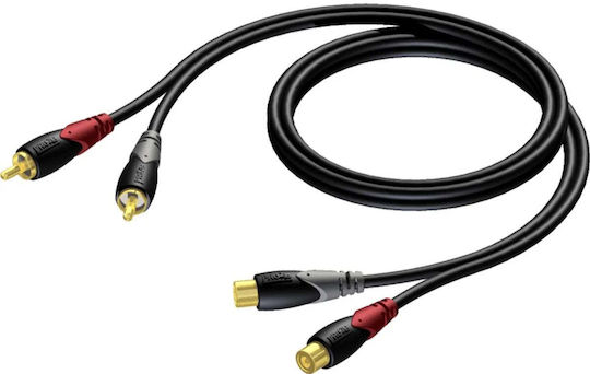 Procab Кабел 2x RCA мъжки - 2x RCA мъжки 3м CLA850/3