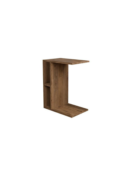 Rectangular Side Table Boner Brown L45xW29.5xH61cm