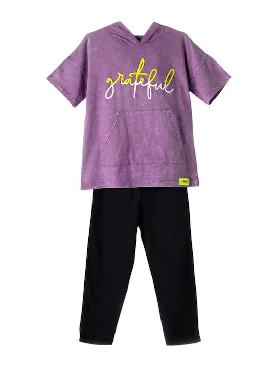 Evita Kinder-Set mit Leggings Sommer 2Stück Lilac