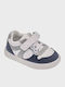 Galis Παιδικά Sneakers με Σκρατς Λευκά