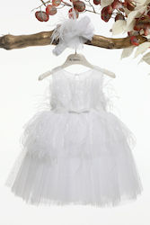 Mi Chiamo White Baptism Dress