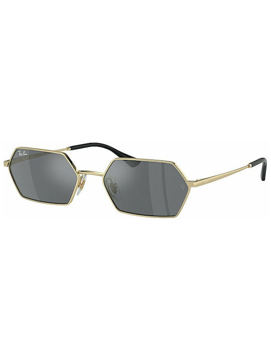 Ray Ban Sunglasses with Gold Metal Frame and Gray Lens RB3728 92136V