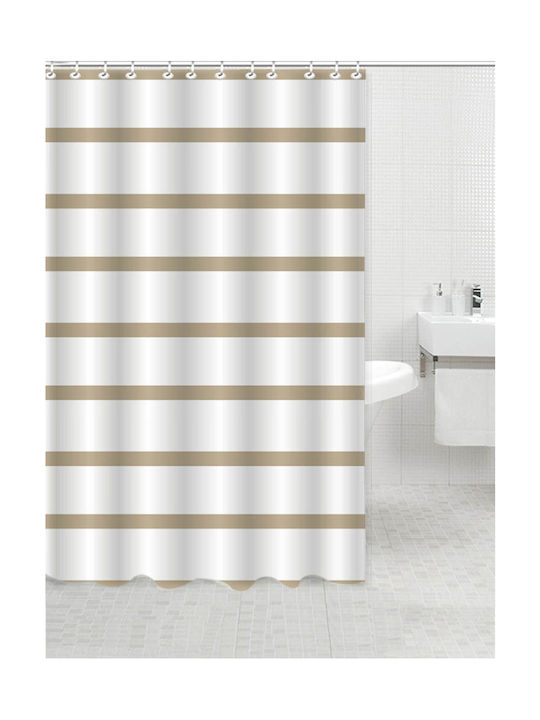 Ankor Shower Curtain 180x180cm Beige