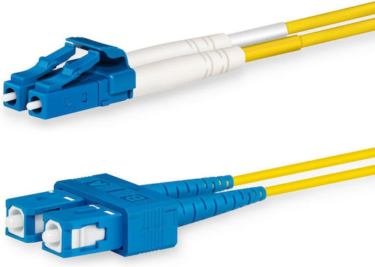 Lanview Optisches Faser Kabel LC-SC 10m Gelb
