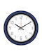 Wall Clock Plastic Blue Ø40cm