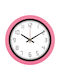 Wall Clock Plastic Pink Ø40cm