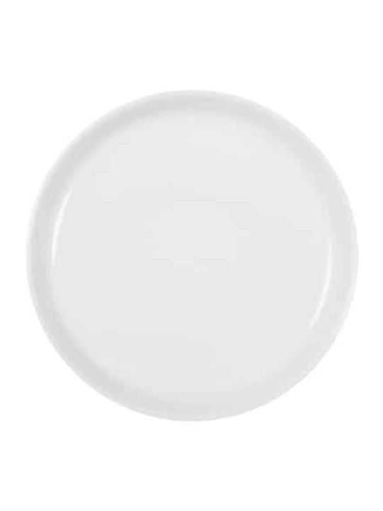 e-exoplismos Nordika Costaverde series Plate Shallow made of Porcelain White with Diameter 16cm 12pcs
