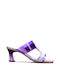 Hispanitas Leather Women's Sandals Purple
